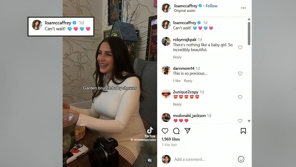 Christian McCaffrey’s mother Lisa sends 2-word message to daughter-in-law Olivia Culpo (Image Credit: Lisa McCaffrey/IG)